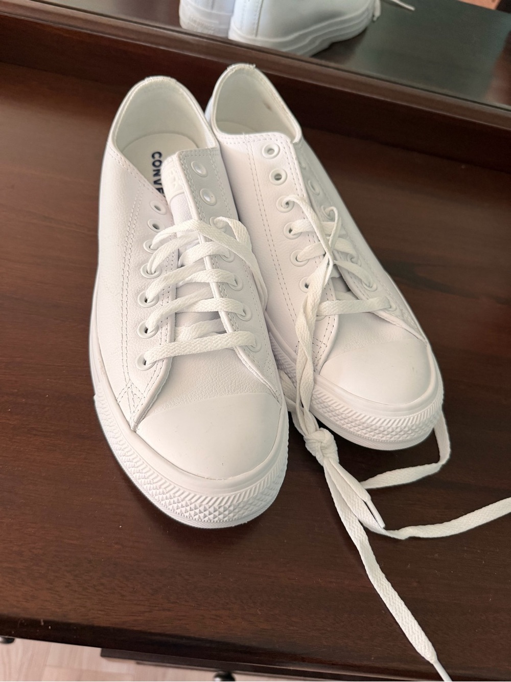 Converse White Low-Top Canvas Sneakers